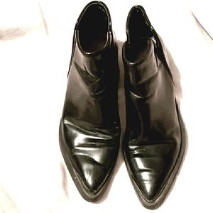ZARA BASIC COLLECTION BLACK BOOTIES SZ 37/7